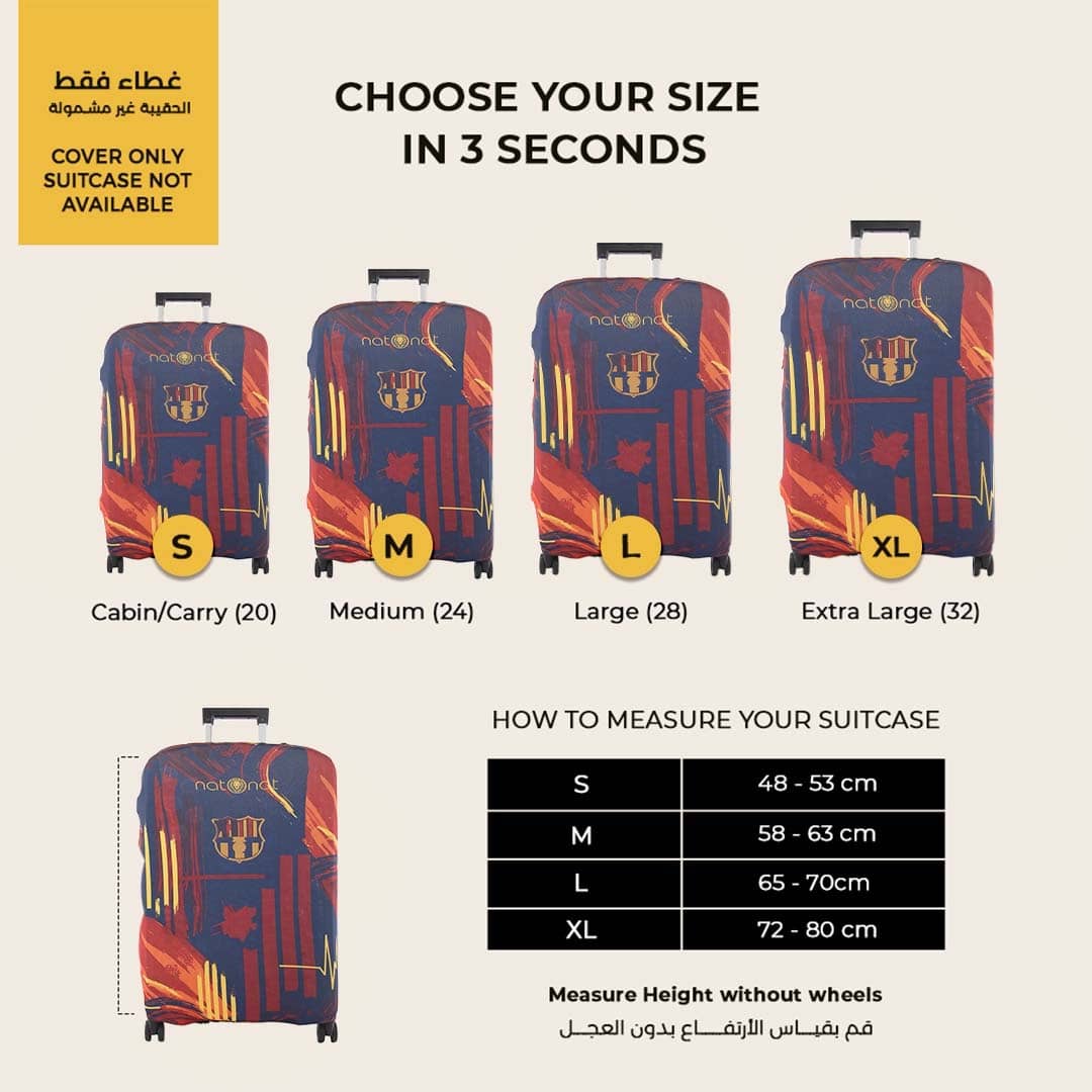 Barcelona Luggage Cover - hover view