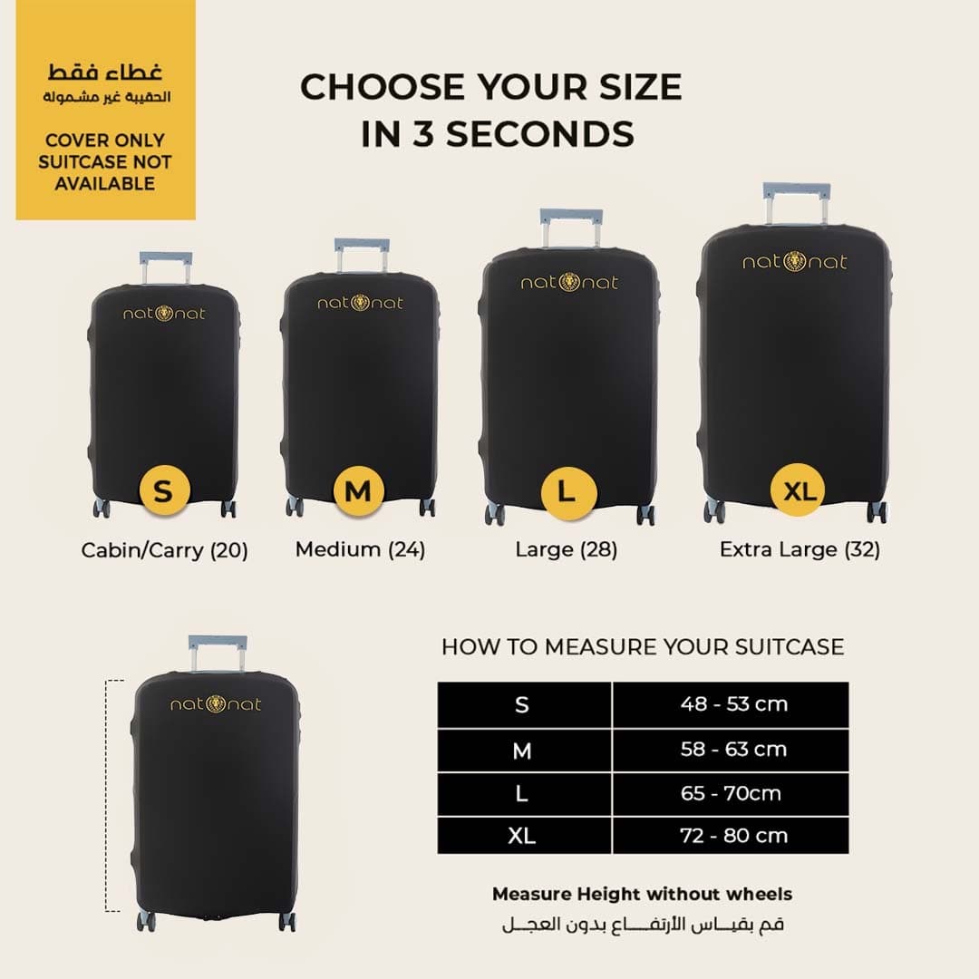 Black Luggage Cover - view 2