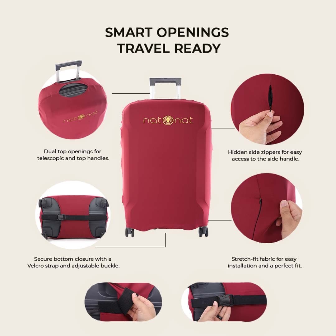 Red Luggage Cover - view 3