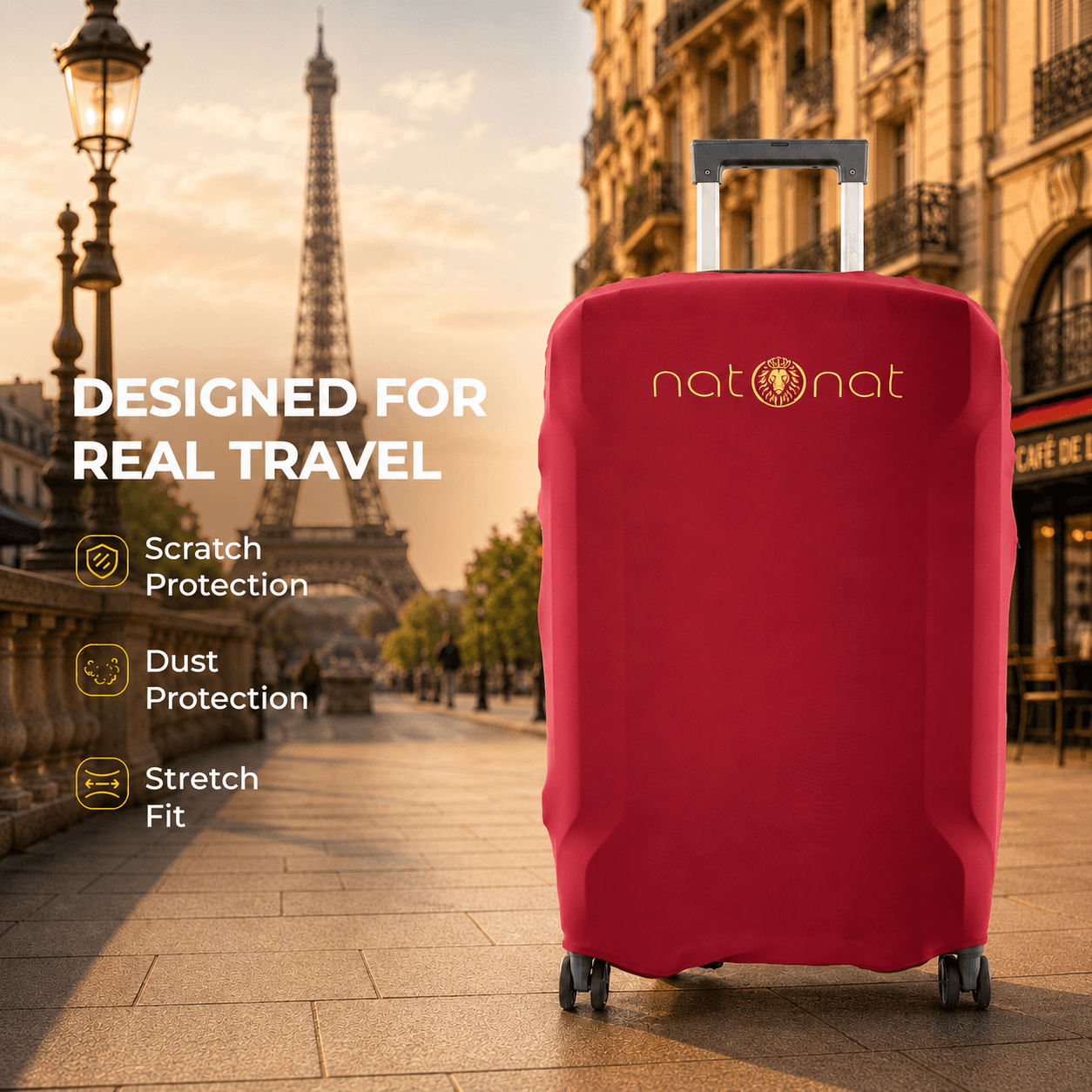 Red Luggage Cover - view 4