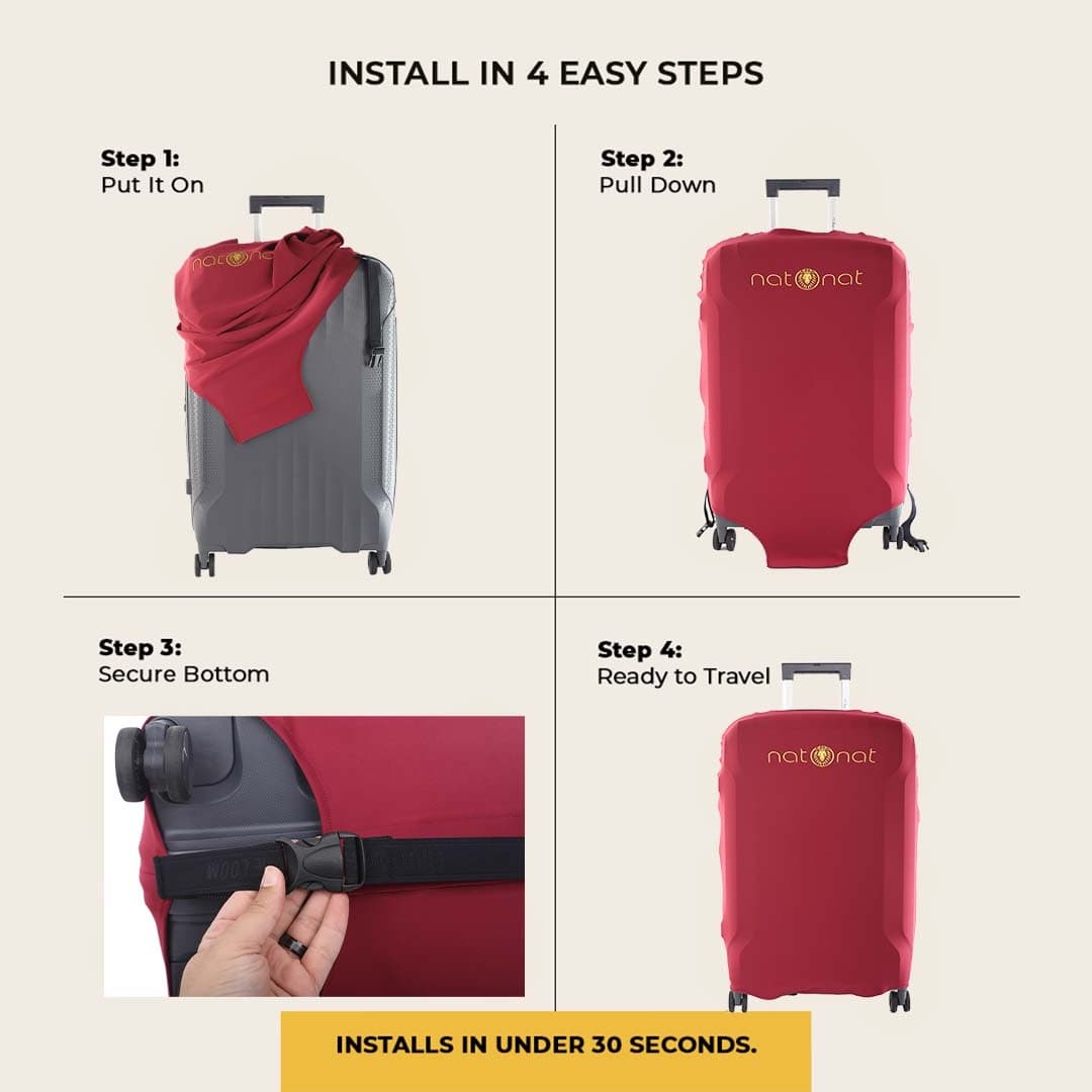 Red Luggage Cover - view 5