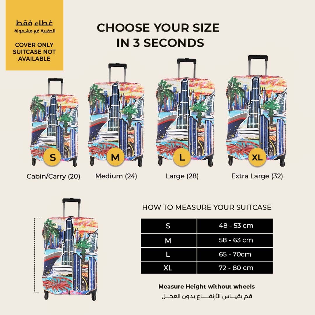 Dubai Luggage Cover - hover view