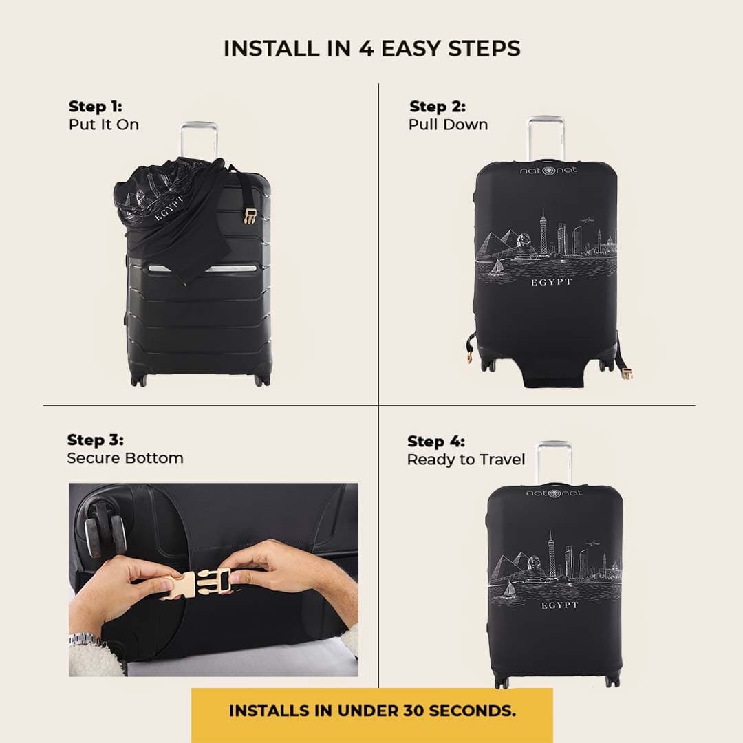 Egypt Skyline Luggage Cover - view 5