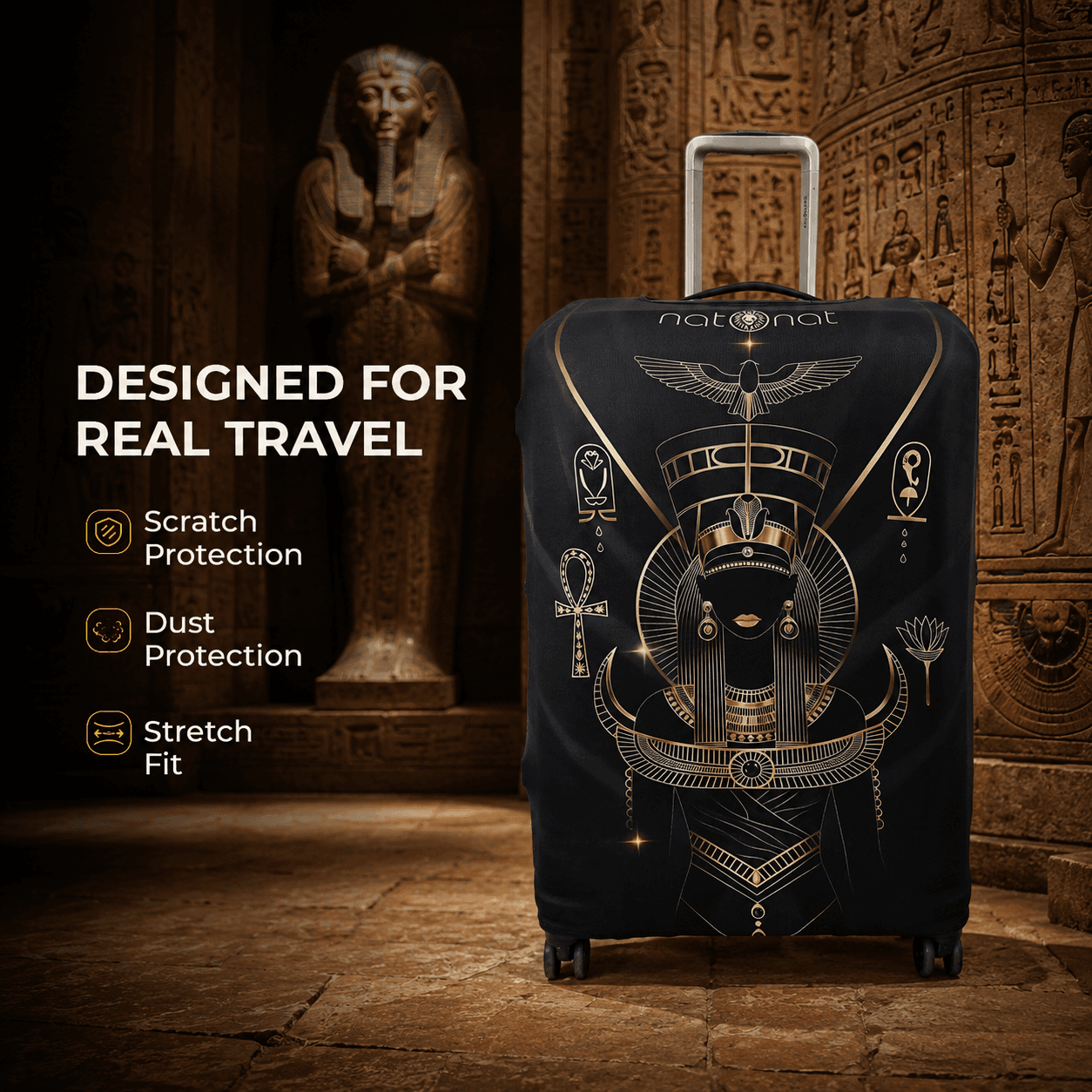 Egyptian Queen Luggage Cover - view 4