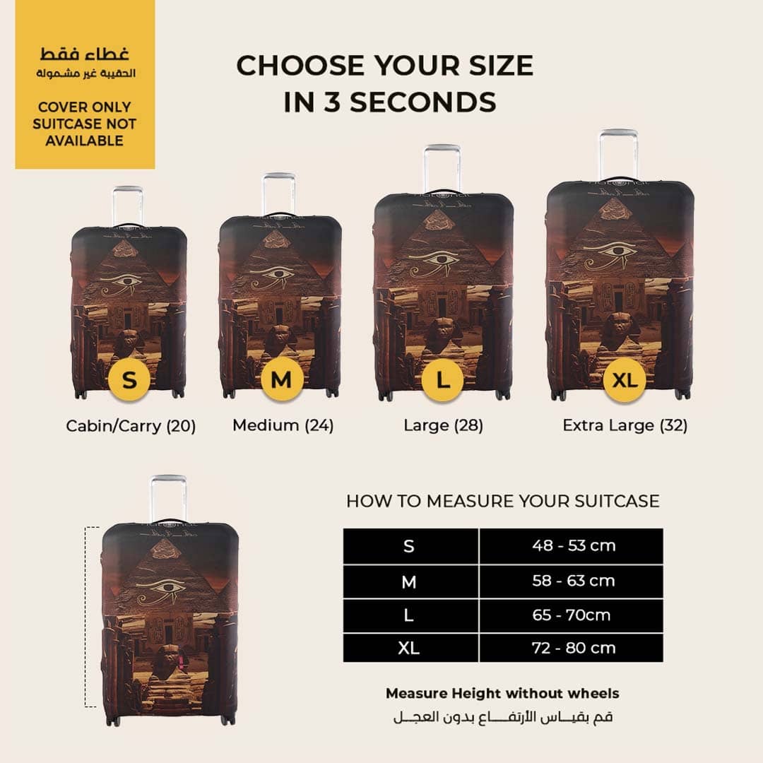 Eternal Egypt Luggage Cover - hover view