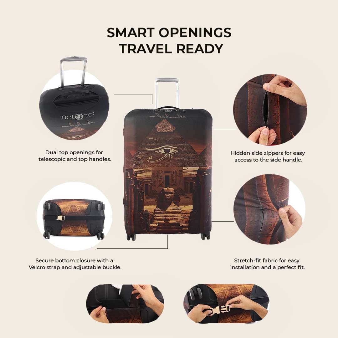 Eternal Egypt Luggage Cover - view 3