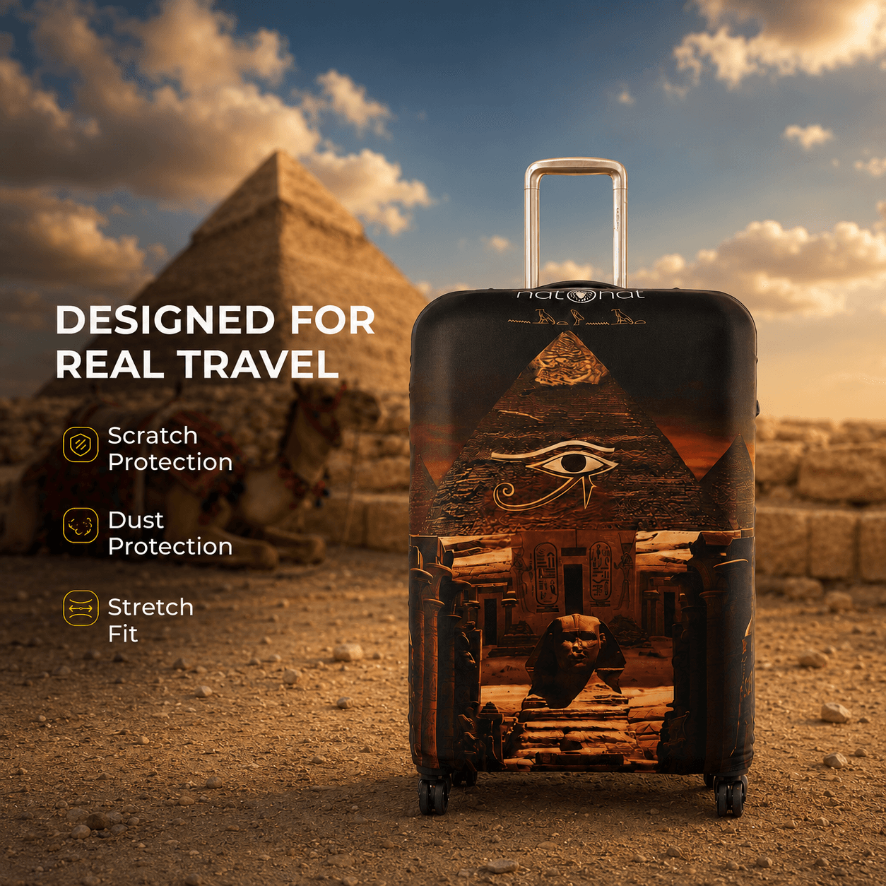 Eternal Egypt Luggage Cover - view 4