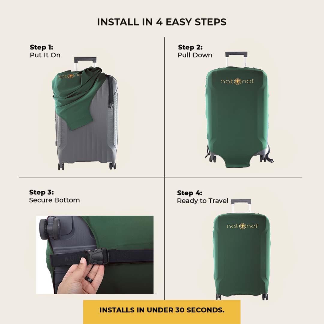 Green Luggage Cover - view 5