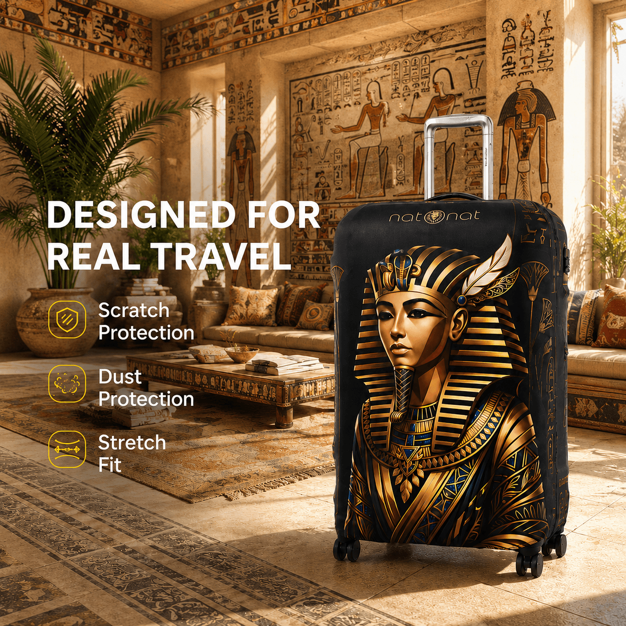 King Tut Luggage Cover - view 4