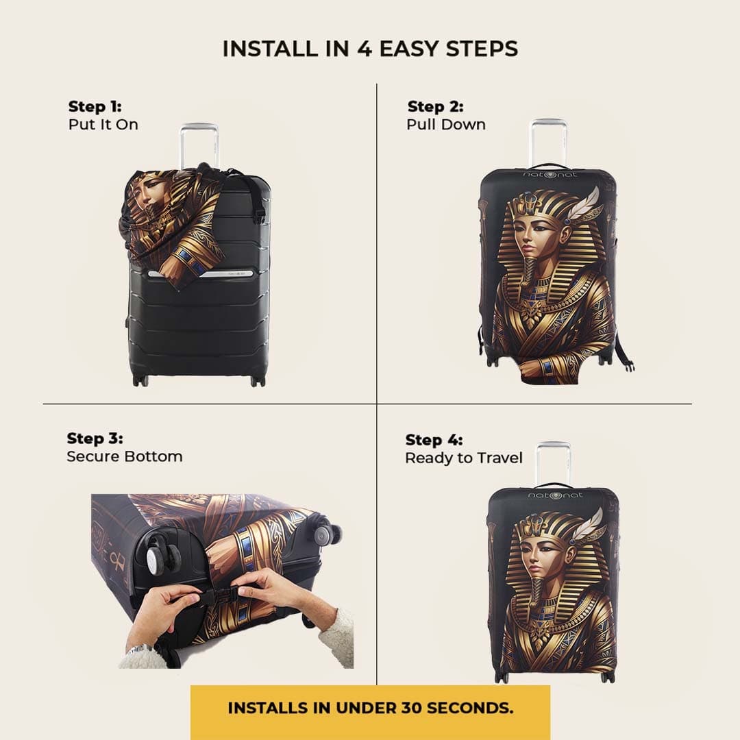 King Tut Luggage Cover - view 5