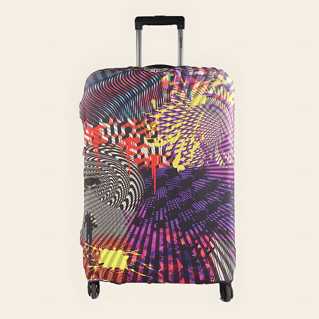 Optical Illusion Luggage Cover - view 1