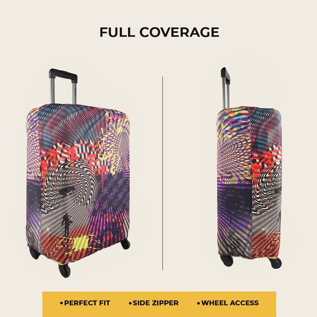 Optical Illusion Luggage Cover - view 6