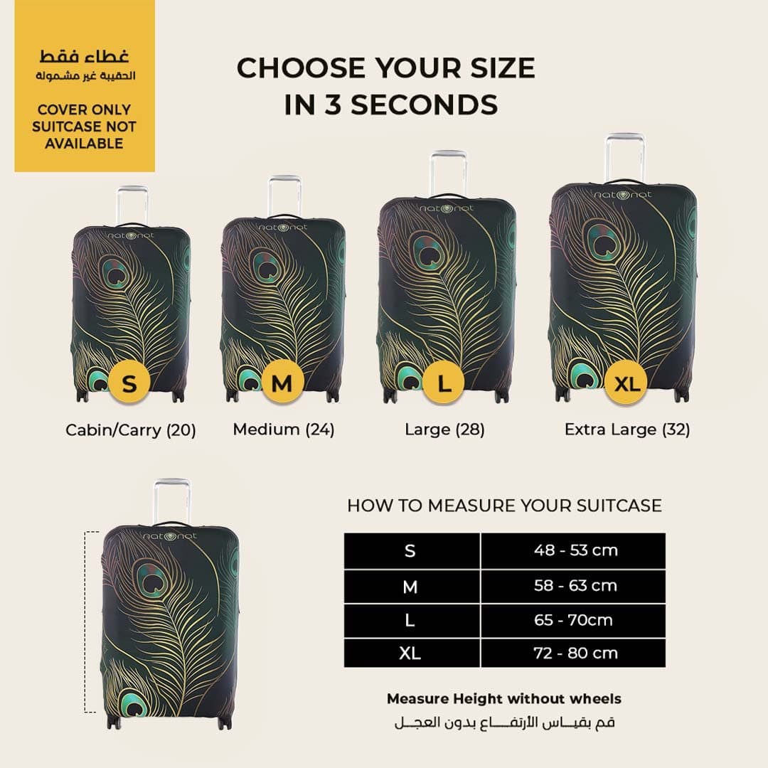 Peacock Luggage Cover - view 2