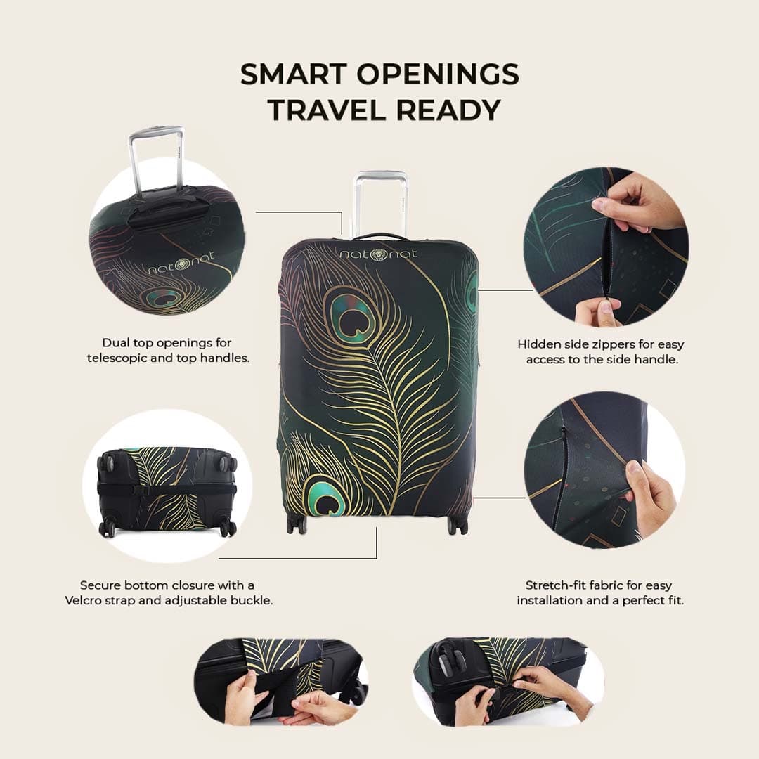 Peacock Luggage Cover - view 3