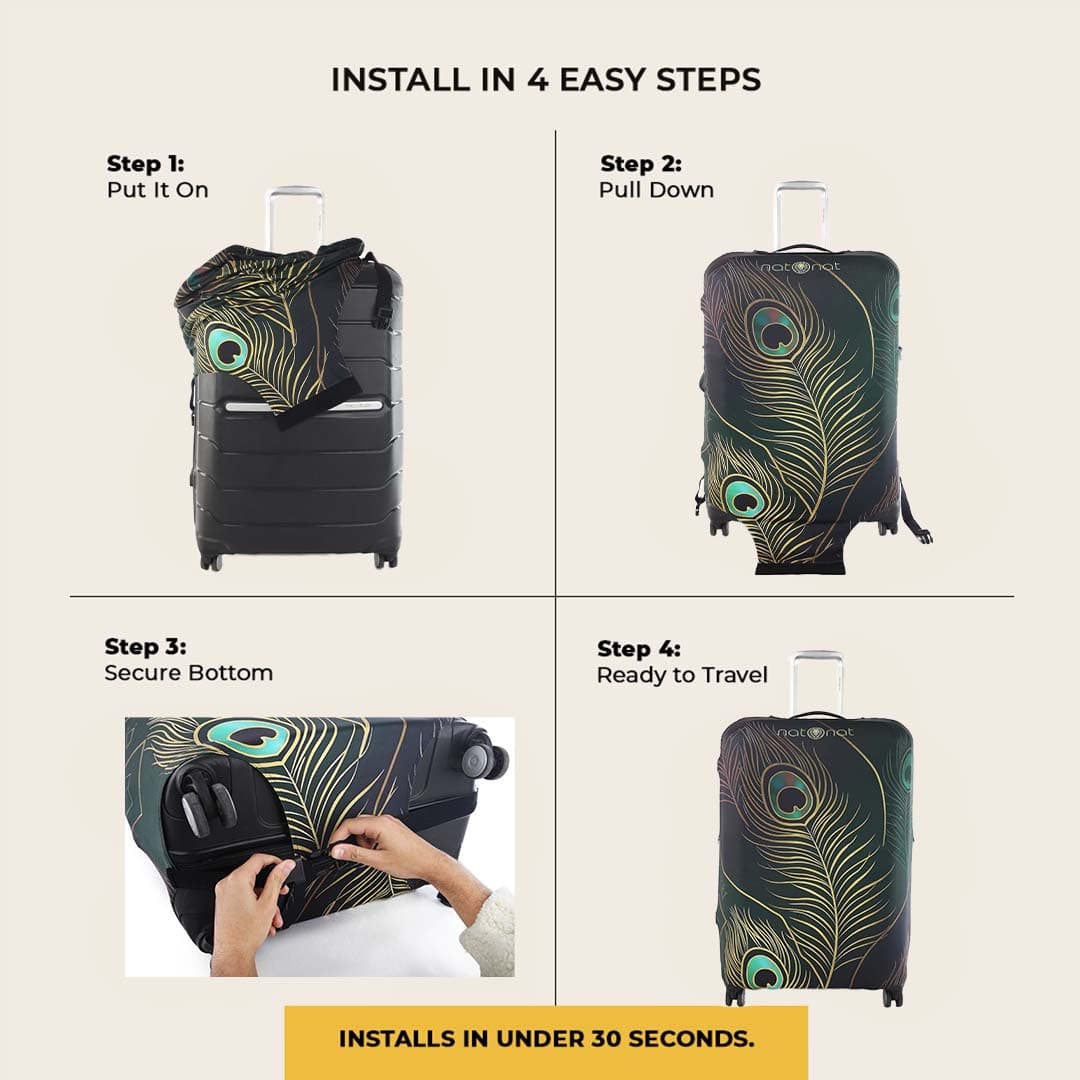 Peacock Luggage Cover - view 5