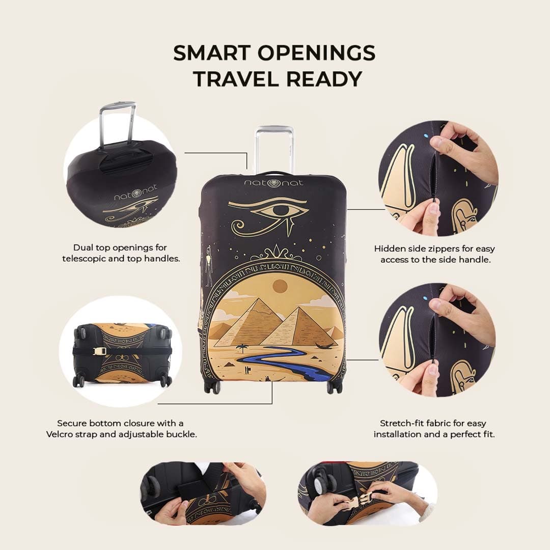 Pyramids Luggage Cover - view 3