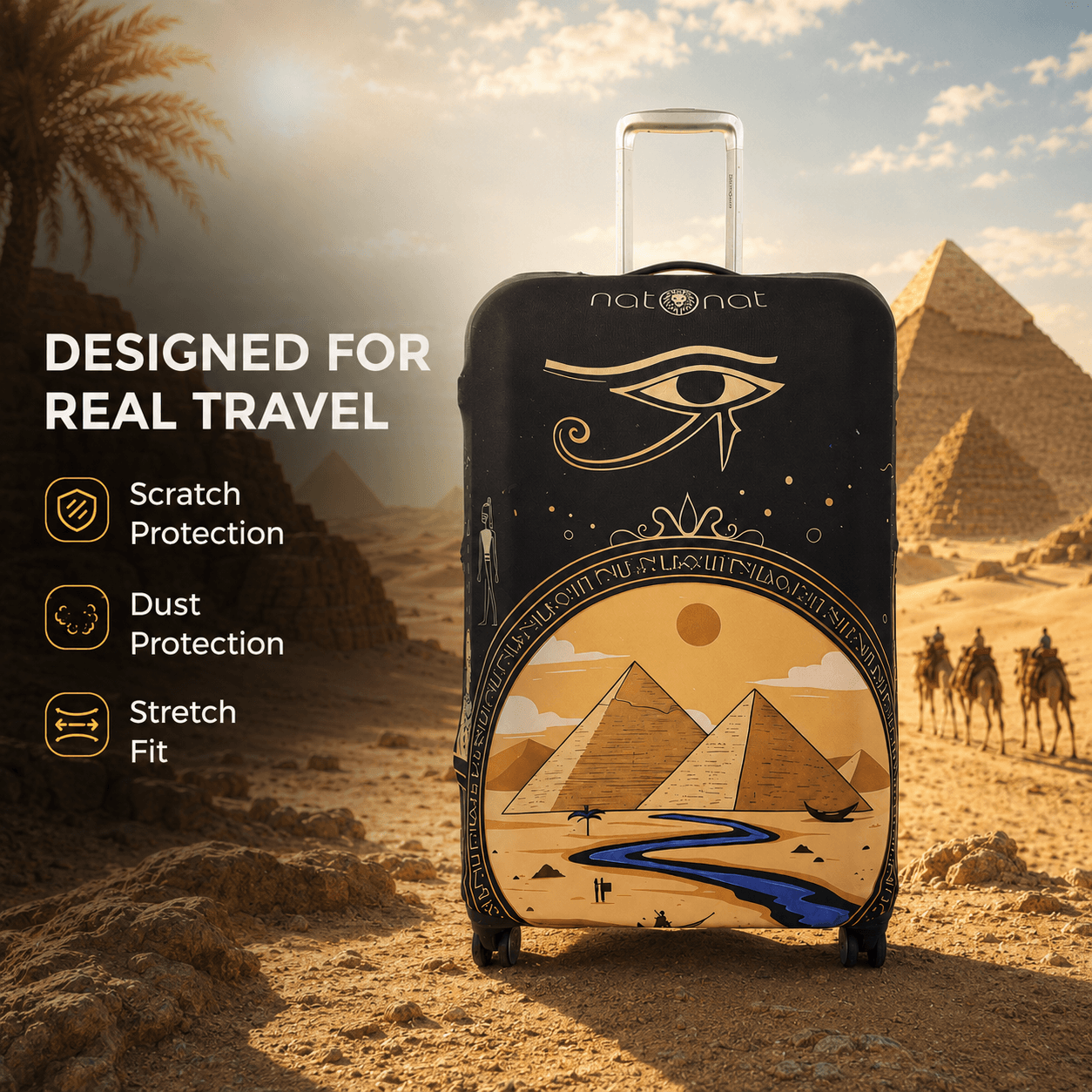 Pyramids Luggage Cover - view 4