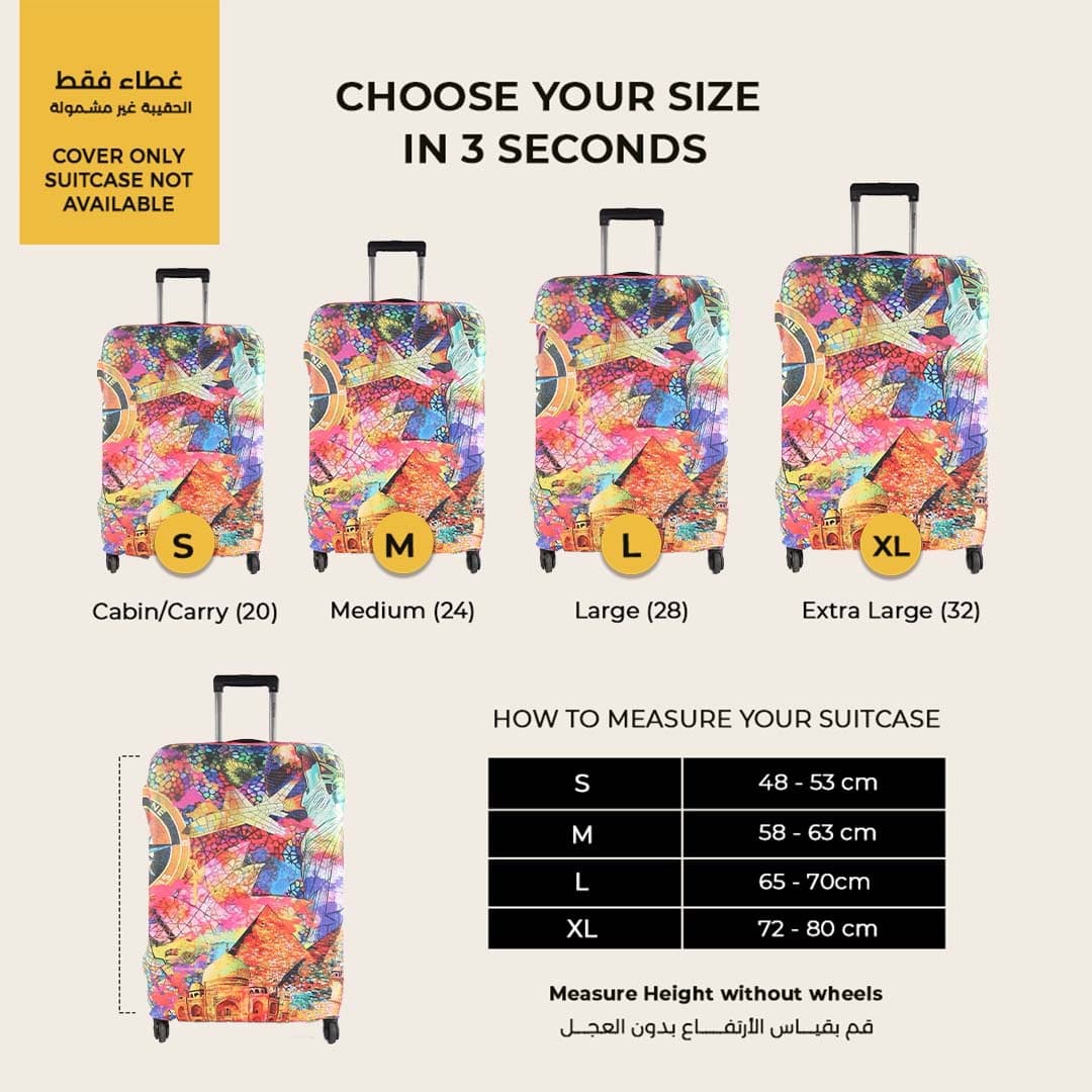 Travel Mosaic Luggage Cover - view 2