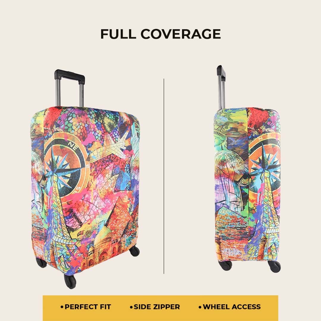 Travel Mosaic Luggage Cover - view 6