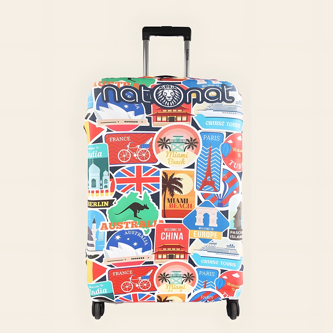 Travel Stickers Luggage Cover - view 1