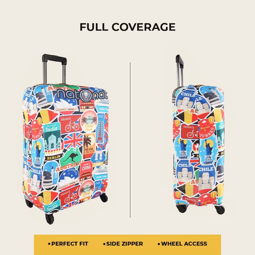 Travel Stickers Luggage Cover - view 6