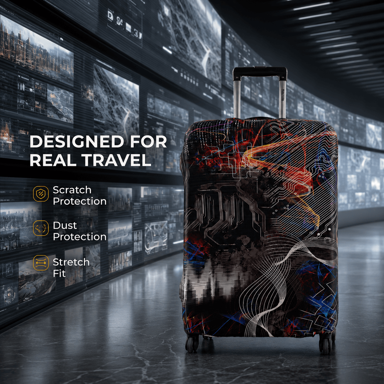 Tech Explorer Luggage Cover - view 4