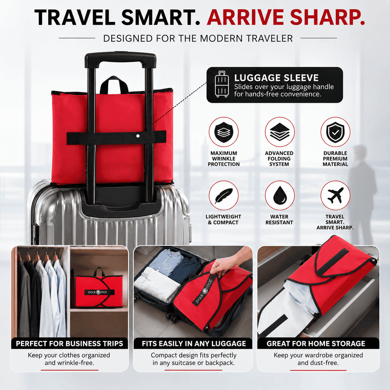 PackOnat Packing Folder - Red - view 5