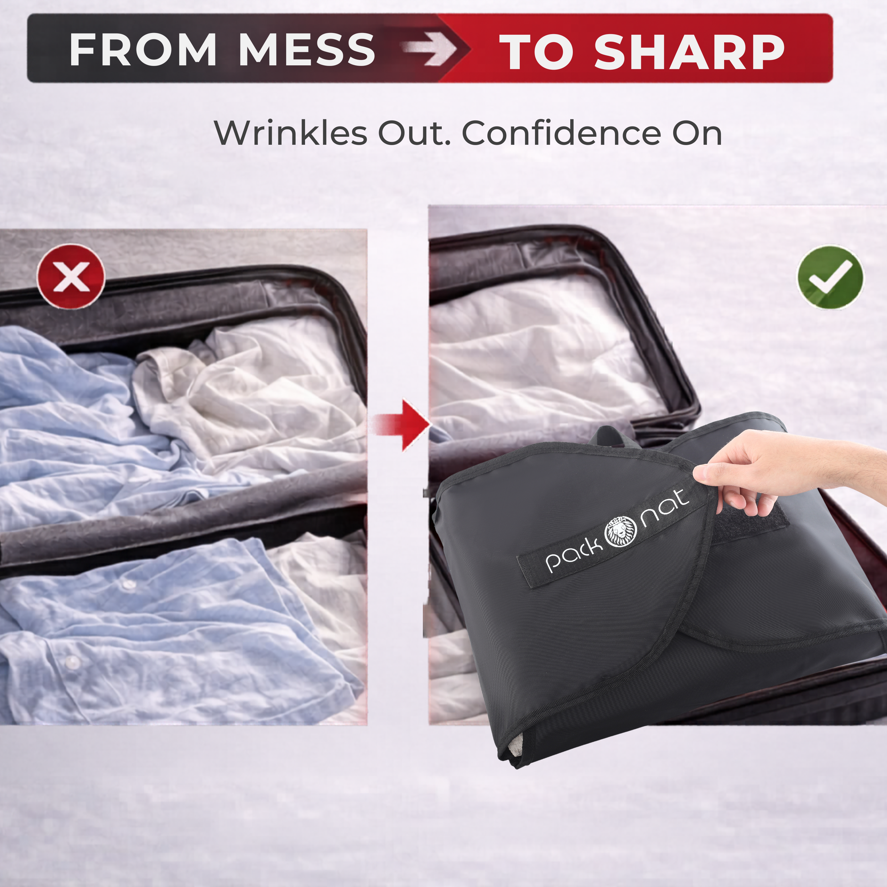 PackOnat Packing Folder - Black - view 3