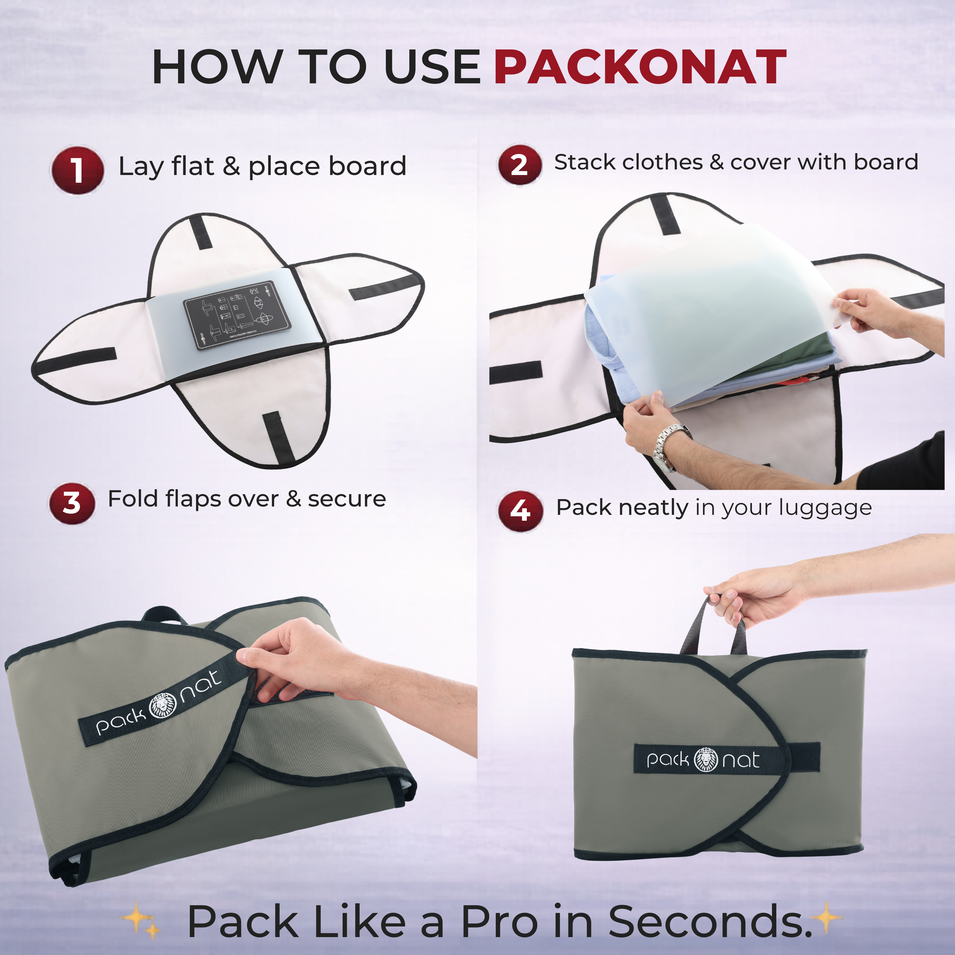 PackOnat Packing Folder - Green - view 4