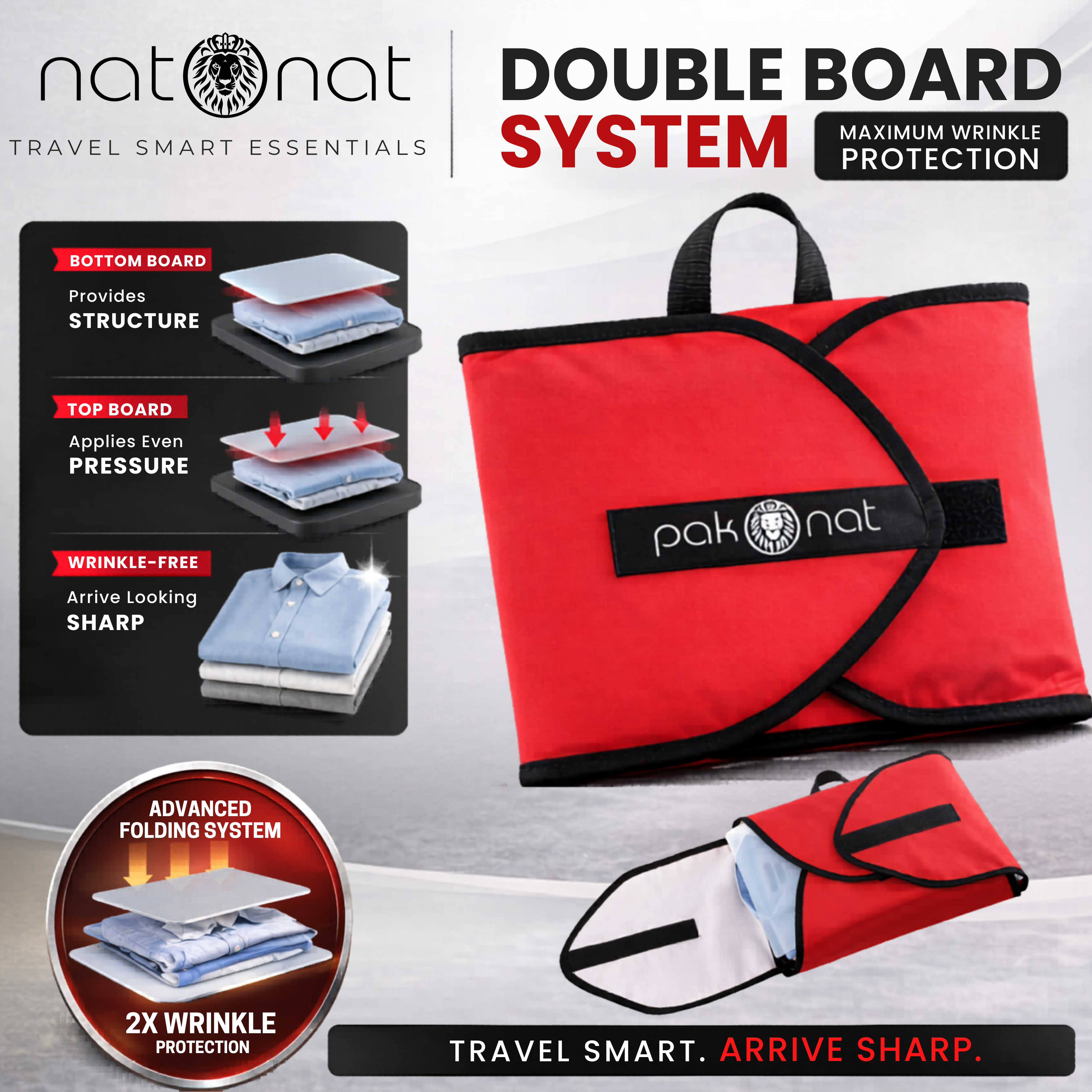 PackOnat Packing Folder - Red - view 2