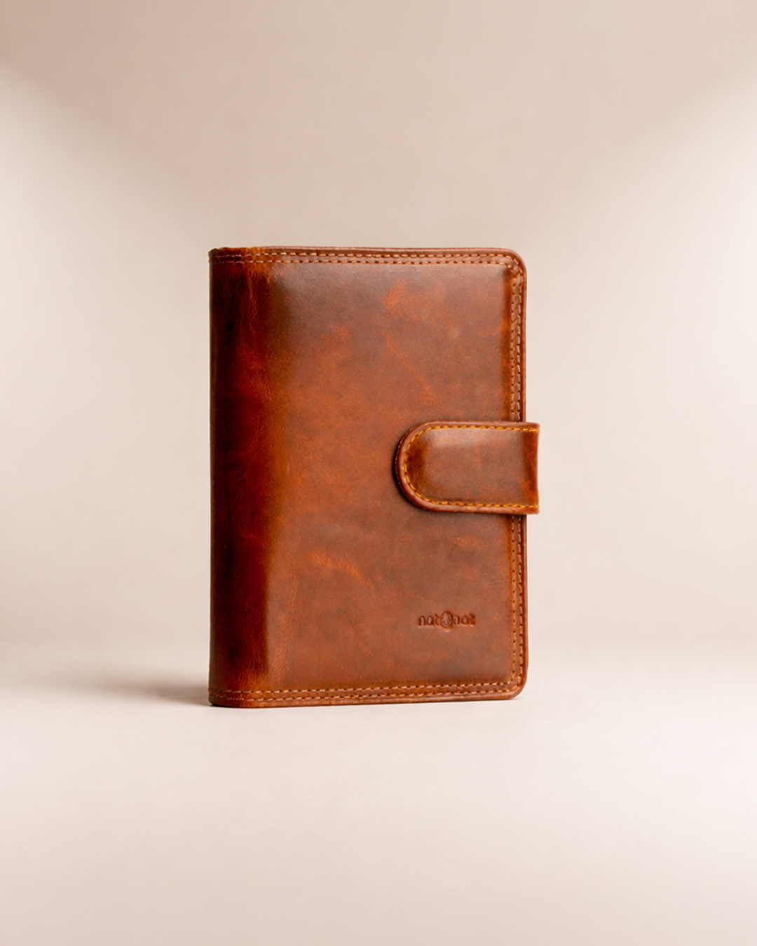 Passport Wallet - Cognac Brown